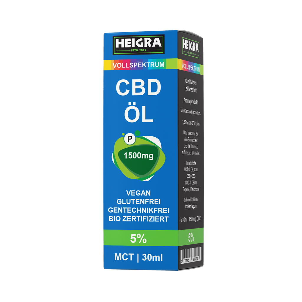 MCT CBD Vollspektrum 5% 30ml HEIGRA